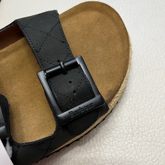 Barbour Pamela Espadrille Leather Sandals - Women UK 8/ US 10/ EU 41 - Picture 4 of 9